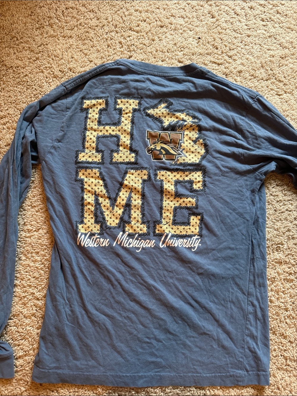 Long-Sleeve Pocket Tee in Slate Blue